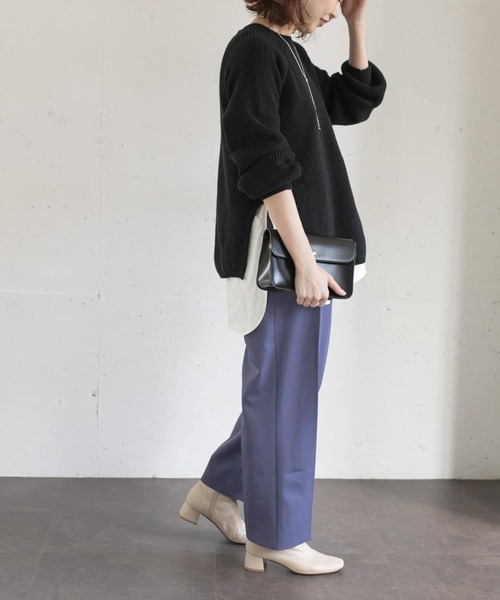 Lirica (リリカ)の「Lirica high-west pants(その他パンツ・レディース・モカ/グレー系その他/パープル・1/0/2)」の10枚目の写真
