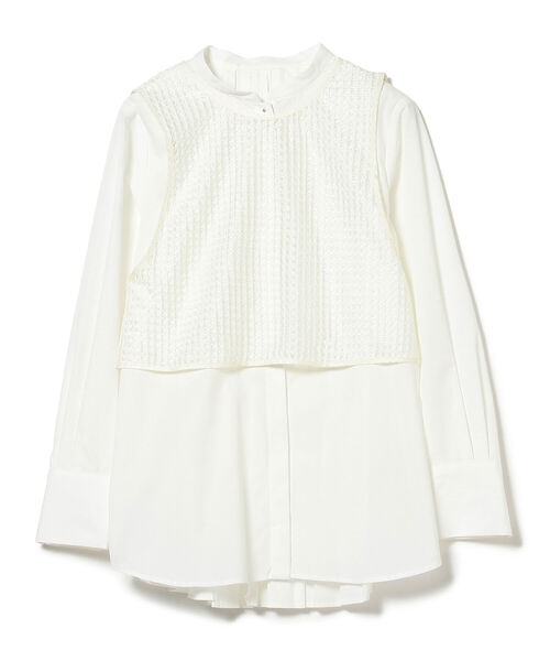 Ray BEAMS（レイビームス）の「RBS / バック プリーツ ベスト セット（シャツ/ブラウス・レディース・ホワイト/ブラック・ONE SIZE）」の21枚目の写真
