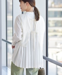 Ray BEAMS | RBS / バック プリーツ ベスト セット(シャツ/ブラウス)