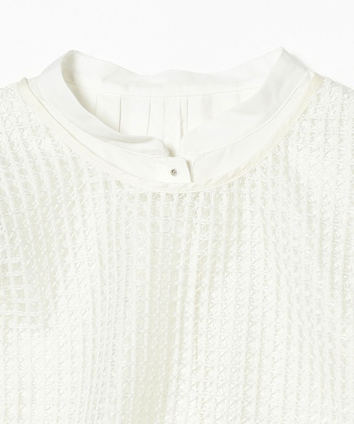 Ray BEAMS（レイビームス）の「RBS / バック プリーツ ベスト セット（シャツ/ブラウス・レディース・ホワイト/ブラック・ONE SIZE）」の5枚目の写真