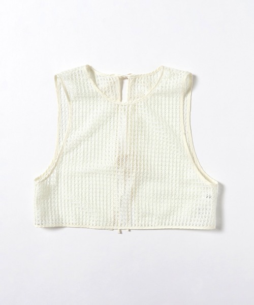 Ray BEAMS（レイビームス）の「RBS / バック プリーツ ベスト セット（シャツ/ブラウス・レディース・ホワイト/ブラック・ONE SIZE）」の9枚目の写真