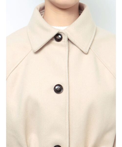 COTORICA(コトリカ)の「フェイクメルトンステンカラーコート(ステンカラーコート・レディース・アイボリー/モカ・MEDIUM)」の9枚目の写真