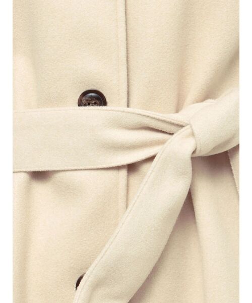 COTORICA(コトリカ)の「フェイクメルトンステンカラーコート(ステンカラーコート・レディース・アイボリー/モカ・MEDIUM)」の3枚目の写真