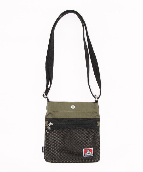 BEN DAVIS(ベンデイビス)の「【BEN DAVIS/ベンデイビス】メッシュポケット付き コットンサコッシュ ショルダーバッグ(ショルダーバッグ・メンズ・ホワイト/ブラック/オリーブ・FREE)」の3枚目の写真