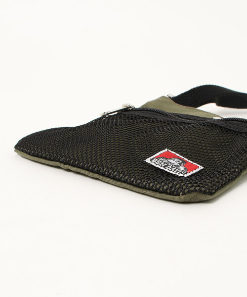 BEN DAVIS(ベンデイビス)の「【BEN DAVIS/ベンデイビス】メッシュポケット付き コットンサコッシュ ショルダーバッグ(ショルダーバッグ・メンズ・ホワイト/ブラック/オリーブ・FREE)」の5枚目の写真