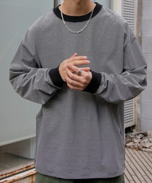 DISCOAT | 細ボーダーリンガーロングスリーブTシャツ(Tシャツ/カットソー)