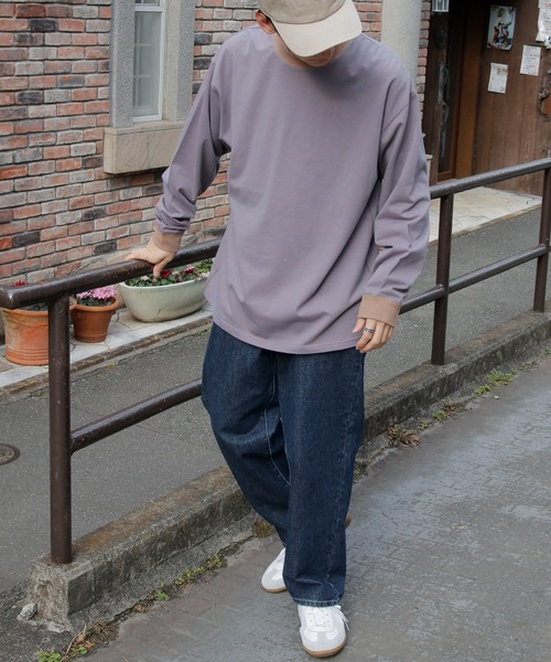 DISCOAT（ディスコート）の「細ボーダーリンガーロングスリーブTシャツ