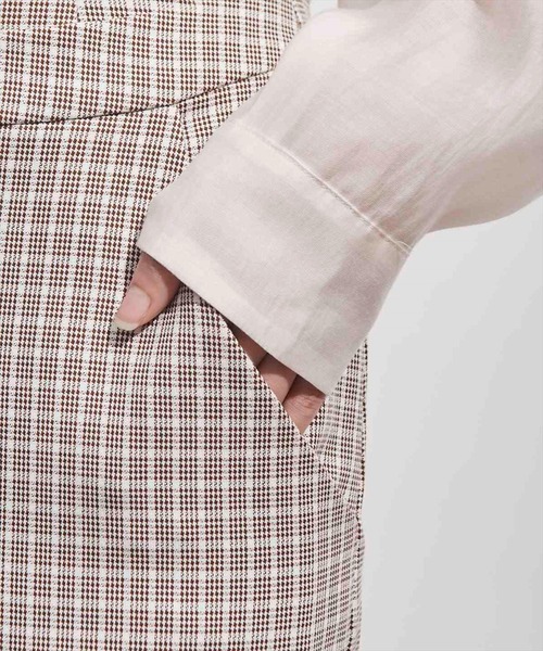 REDYAZEL(レディアゼル)の「チェック配色サイドベルト付きスカート(スカート・レディース・ベージュ/ネイビー/イエロー・SMALL/MEDIUM)」の13枚目の写真