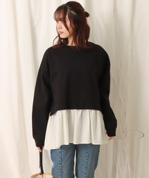 libelle more | ポンチ布帛　切替えチュニック(Tシャツ/カットソー)