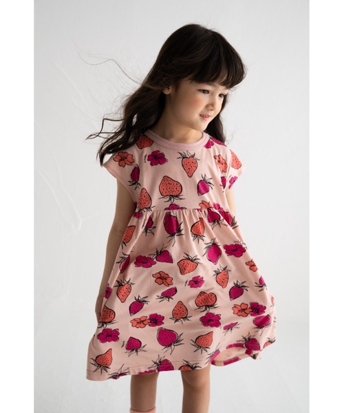 Wonder apartment(ワンダーアパートメント)の「天竺いちごPTワンピース(ワンピース・キッズ・ピンク・140cm/150cm)」の1枚目の写真