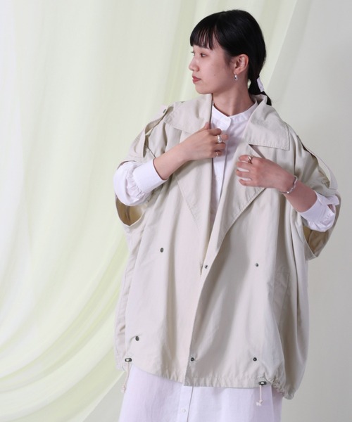 cepo（セポ）の「２ＷＡＹマルチビッグブルゾン（ブルゾン・レディース・オフホワイト/ピンク/イエロー・M）」の2枚目の写真