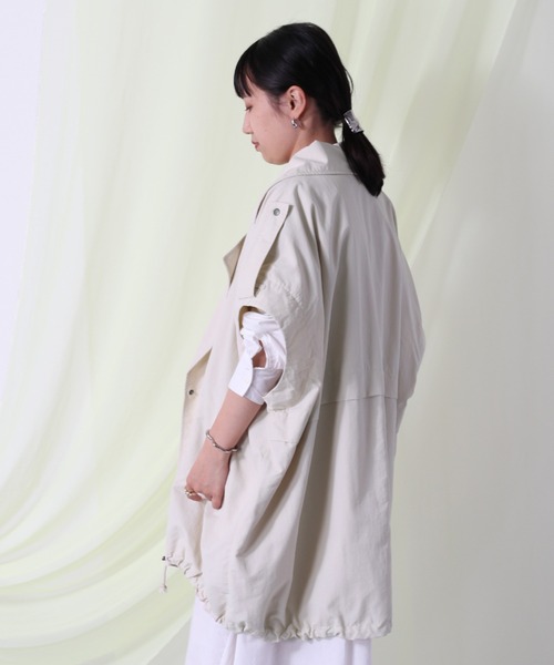 cepo（セポ）の「２ＷＡＹマルチビッグブルゾン（ブルゾン・レディース・オフホワイト/ピンク/イエロー・M）」の6枚目の写真