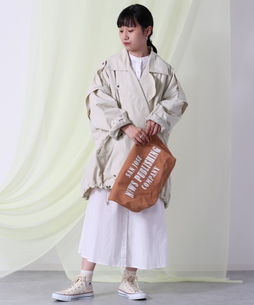 cepo（セポ）の「２ＷＡＹマルチビッグブルゾン（ブルゾン・レディース・オフホワイト/ピンク/イエロー・M）」の9枚目の写真