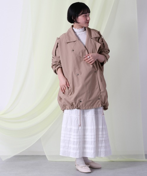 cepo（セポ）の「２ＷＡＹマルチビッグブルゾン（ブルゾン・レディース・オフホワイト/ピンク/イエロー・M）」の13枚目の写真