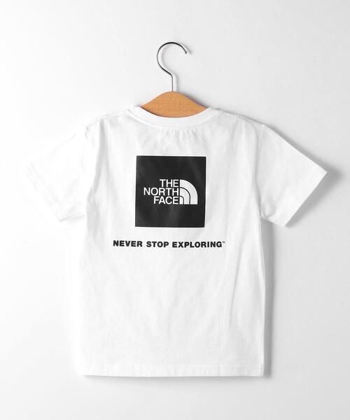 THE NORTH FACE（ザノースフェイス）の「＜THE NORTH FACE（ザノースフェイス）＞TJ バック スクエアロゴ TEE 100cm-130cm◆（Tシャツ/カットソー・キッズ・ホワイト/グレー/レッド/ケリー・110cm/100cm/120cm/130cm）」の2枚目の写真