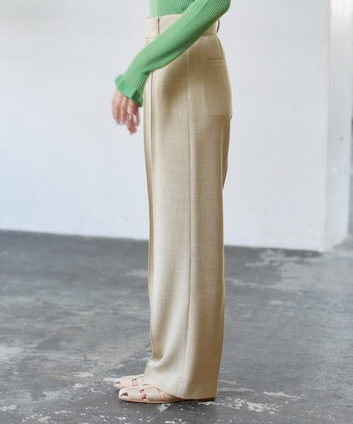 ROPE'（ロペ）の「スラブツイードストレートパンツ/セットアップ対応（その他パンツ・レディース・ブラウン/ベージュ系その他/キャメル・38/36）」の9枚目の写真