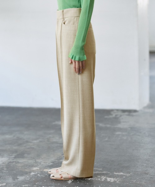 ROPE'（ロペ）の「スラブツイードストレートパンツ/セットアップ対応（その他パンツ・レディース・ブラウン/ベージュ系その他/キャメル・38/36）」の10枚目の写真