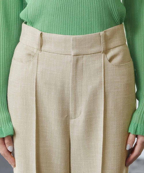 ROPE'（ロペ）の「スラブツイードストレートパンツ/セットアップ対応（その他パンツ・レディース・ブラウン/ベージュ系その他/キャメル・38/36）」の13枚目の写真