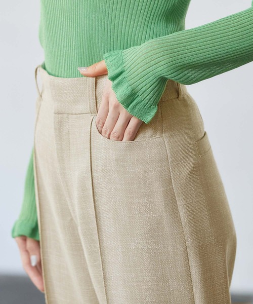 ROPE'（ロペ）の「スラブツイードストレートパンツ/セットアップ対応（その他パンツ・レディース・ブラウン/ベージュ系その他/キャメル・38/36）」の14枚目の写真