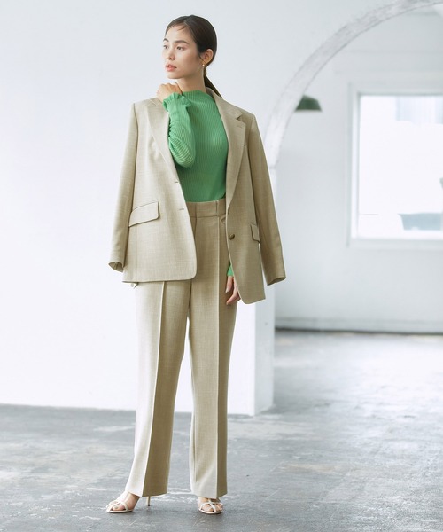 ROPE'（ロペ）の「スラブツイードストレートパンツ/セットアップ対応（その他パンツ・レディース・ブラウン/ベージュ系その他/キャメル・38/36）」の20枚目の写真