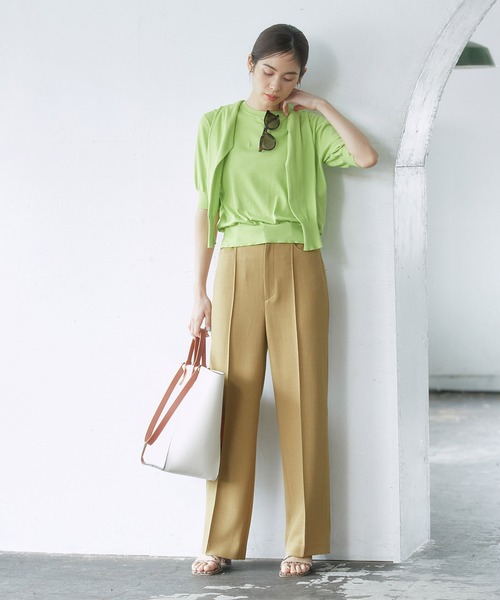 ROPE'（ロペ）の「スラブツイードストレートパンツ/セットアップ対応（その他パンツ・レディース・ブラウン/ベージュ系その他/キャメル・38/36）」の21枚目の写真