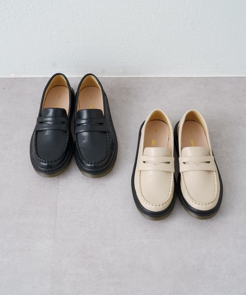 Kastane(カスタネ)の「コインローファー(ローファー・レディース・ブラック/ベージュ・38/37/39)」の5枚目の写真