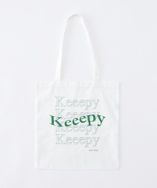 Keeepy（キーピー）の「【Keeepy】wave logo color tote bag（トートバッグ・レディース・ブラック/オフホワイト/ピンク/グリーン/ブルー・FREE）」の20枚目の写真