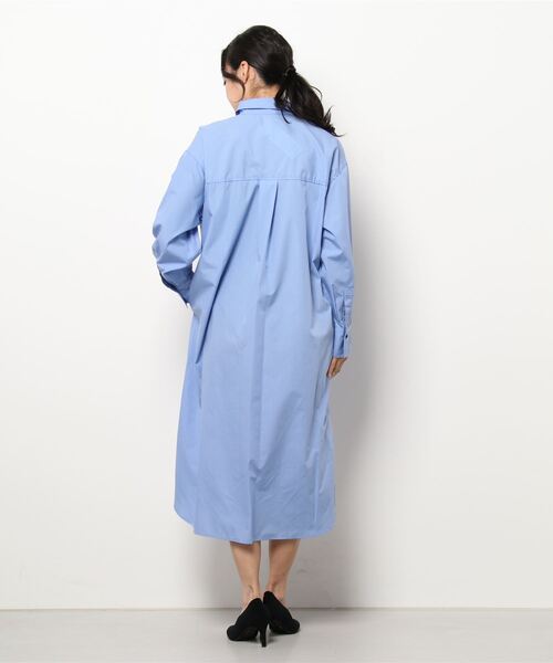 Te chichi(テチチ)の「ブロード柄アソートシャツワンピース(シャツワンピース・レディース・ネイビー/オフホワイト/ブルー・フリ-)」の5枚目の写真