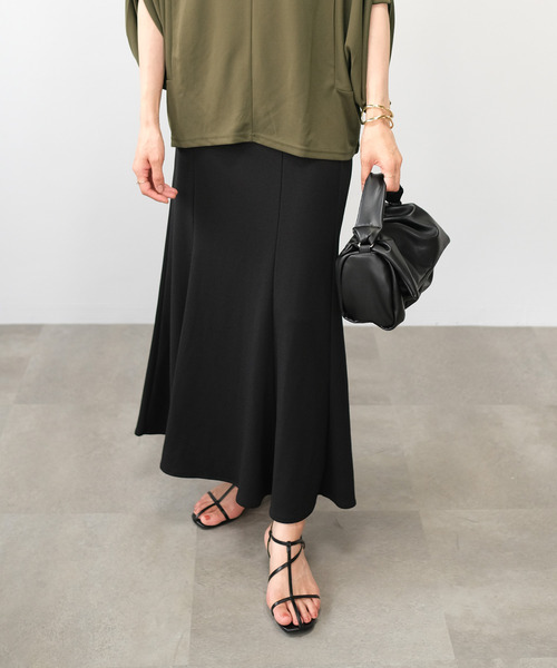 ＡＮＤＪ（アンドジェイ）の「ジョーゼットマーメイドスカート（スカート・レディース・ブラック/オレンジ/ブルー/グリーン/イエロー系その他/グレイッシュベージュ・M）」の8枚目の写真