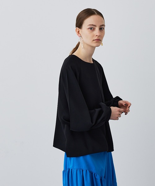 UNITED TOKYO（ユナイテッドトウキョウ）の「ラップスリーブブラウス（シャツ/ブラウス・レディース・ライトブルー/ブラック/オフホワイト/ブルー・FREE）」の6枚目の写真