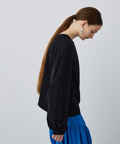 UNITED TOKYO（ユナイテッドトウキョウ）の「ラップスリーブブラウス（シャツ/ブラウス・レディース・ライトブルー/ブラック/オフホワイト/ブルー・FREE）」の8枚目の写真