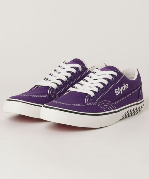 Slyde（スライド）の「【Slyde】SLYDE TECH LOW CUT SHOES（スニーカー・メンズ・ホワイト×パープル・24/25/26/27/28/25.5/26.5/27.5/24.5/23.5/23）」の6枚目の写真