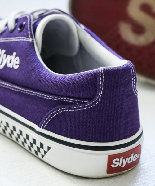 Slyde（スライド）の「【Slyde】SLYDE TECH LOW CUT SHOES（スニーカー・メンズ・ホワイト×パープル・24/25/26/27/28/25.5/26.5/27.5/24.5/23.5/23）」の8枚目の写真