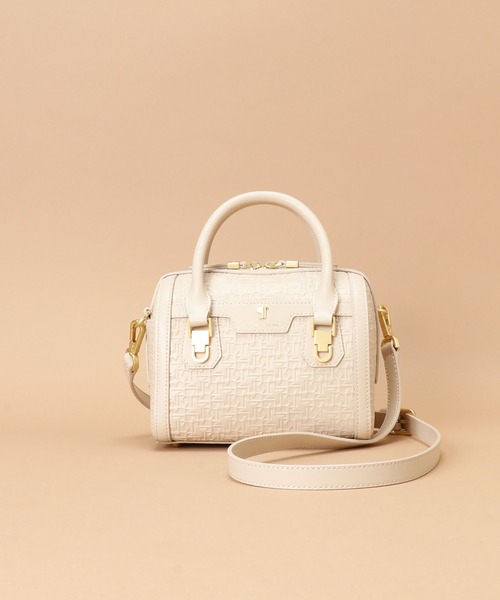 Samantha Thavasa（サマンサタバサ）の「Pomme d'espoir ポムディスポワール 型押しボストンショルダーバッグ（ショルダーバッグ・レディース・ブラック/ライトグレー/ピンクベージュ/ベージュ/カーキ/ワインレッド/キャメル・FREE）」の17枚目の写真