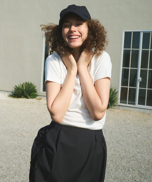 Demi-Luxe BEAMS（デミルクス ビームス）の「AK＋1 / メッセージ CAP（キャップ・レディース・ブラック・ONE SIZE）」の16枚目の写真