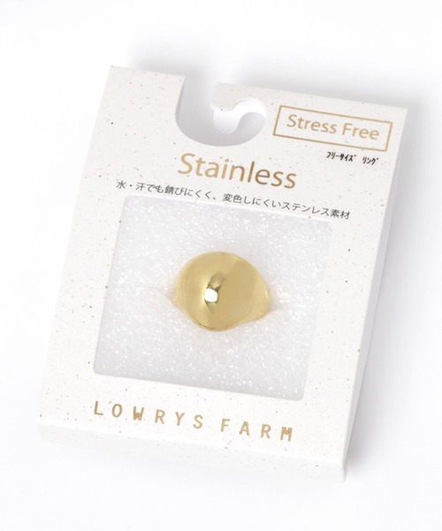 LOWRYS FARM（ローリーズファーム）の「ステンレス＊ボリュームリング　272318（リング・レディース・ゴールド・FREE）」の3枚目の写真