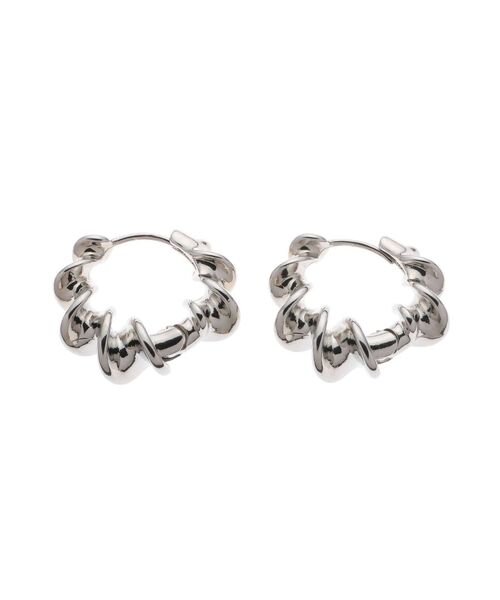 LAGUNAMOON(ラグナムーン)の「ツイストラウンドピアス(ピアス(両耳用)・レディース・シルバー/ゴールド・FREE)」の1枚目の写真