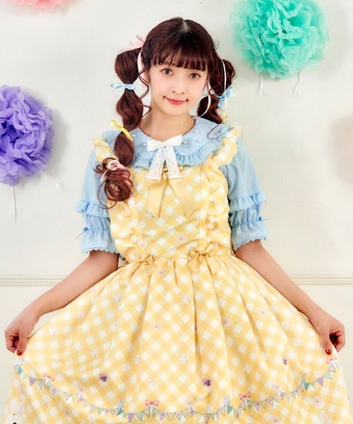 yukiemon アリス6分袖ブラウス M yukiemon】アリス6分袖ブラウス（M