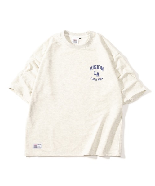 VISION STREET WEAR(ヴィジョンストリートウェア)の「【VISION STREET WEAR/ヴィジョンストリートウェア】ベースボールロゴ裏毛Tシャツ/半袖スウェット/ワンポイント/ビッグシルエット(Tシャツ/カットソー・メンズ・チャコールグレー/アッシュグレー/ネイビー/グリーン・M/L/XL)」の18枚目の写真
