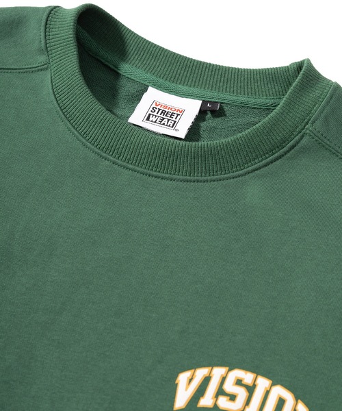 VISION STREET WEAR(ヴィジョンストリートウェア)の「【VISION STREET WEAR/ヴィジョンストリートウェア】ベースボールロゴ裏毛Tシャツ/半袖スウェット/ワンポイント/ビッグシルエット(Tシャツ/カットソー・メンズ・チャコールグレー/アッシュグレー/ネイビー/グリーン・M/L/XL)」の12枚目の写真