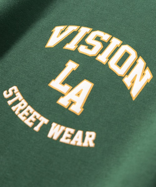 VISION STREET WEAR(ヴィジョンストリートウェア)の「【VISION STREET WEAR/ヴィジョンストリートウェア】ベースボールロゴ裏毛Tシャツ/半袖スウェット/ワンポイント/ビッグシルエット(Tシャツ/カットソー・メンズ・チャコールグレー/アッシュグレー/ネイビー/グリーン・M/L/XL)」の13枚目の写真