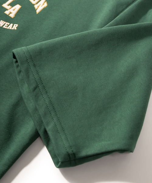 VISION STREET WEAR(ヴィジョンストリートウェア)の「【VISION STREET WEAR/ヴィジョンストリートウェア】ベースボールロゴ裏毛Tシャツ/半袖スウェット/ワンポイント/ビッグシルエット(Tシャツ/カットソー・メンズ・チャコールグレー/アッシュグレー/ネイビー/グリーン・M/L/XL)」の14枚目の写真