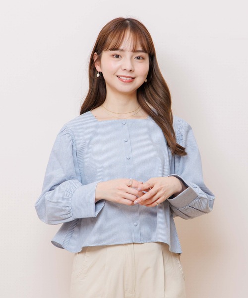 Swankiss - フラワーパフブラウス 40%OFF】sheer puff blouse～ｼｱｰﾊﾟﾌﾌﾞﾗｳｽ | flower／フラワー