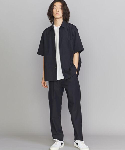 BEAUTY&YOUTH UNITED ARROWS(ビューティーアンドユースユナイテッドアローズ)の「KOMATSU PACK キャンプカラー ショートスリーブシャツ【セットアップ対応】(シャツ/ブラウス・メンズ・オリーブ/ネイビー/ベージュ・XL/L/M/S)」の11枚目の写真