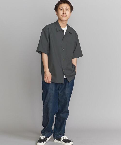 BEAUTY&YOUTH UNITED ARROWS(ビューティーアンドユースユナイテッドアローズ)の「KOMATSU PACK キャンプカラー ショートスリーブシャツ【セットアップ対応】(シャツ/ブラウス・メンズ・オリーブ/ネイビー/ベージュ・XL/L/M/S)」の20枚目の写真