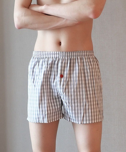 Fun & Daily（ファンアンドデイリー）の「F&D : ギンガムチェックトランクス（トランクス・メンズ・ブラック/ネイビー/グリーン/グレー/レッド・MEDIUM/LARGE）」の3枚目の写真