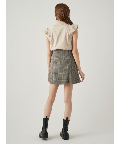 SNIDEL（スナイデル）の「Sustainableハイウエストスカショ（その他パンツ・レディース・ライトグレー/ブラック/ブラウン/チェック・1/0）」の19枚目の写真