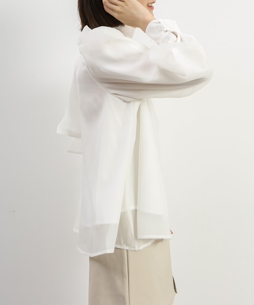 MAISON DE THERESE(メゾン ド テレーズ)の「可愛いガーゼシャツ(シャツ/ブラウス・レディース・ピンク/ホワイト・SMALL/LARGE/MEDIUM)」の9枚目の写真