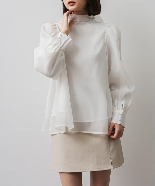 MAISON DE THERESE(メゾン ド テレーズ)の「可愛いガーゼシャツ(シャツ/ブラウス・レディース・ピンク/ホワイト・SMALL/LARGE/MEDIUM)」の12枚目の写真