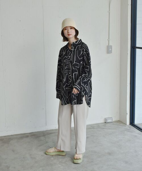 RETRO GIRL（レトロガール）の「柄アソートBIGシャツ（シャツ/ブラウス・レディース・ブラック系その他/ブラウン系その他/マルチ・FREE）」の5枚目の写真